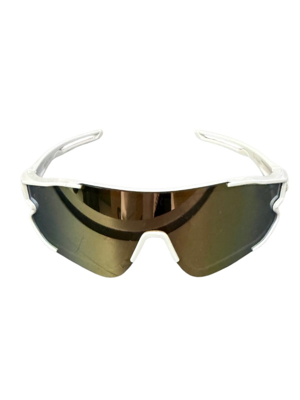 Boys Sport Sunglasses Outdoor Youth Kids Baseball Sun Glasses White 5"